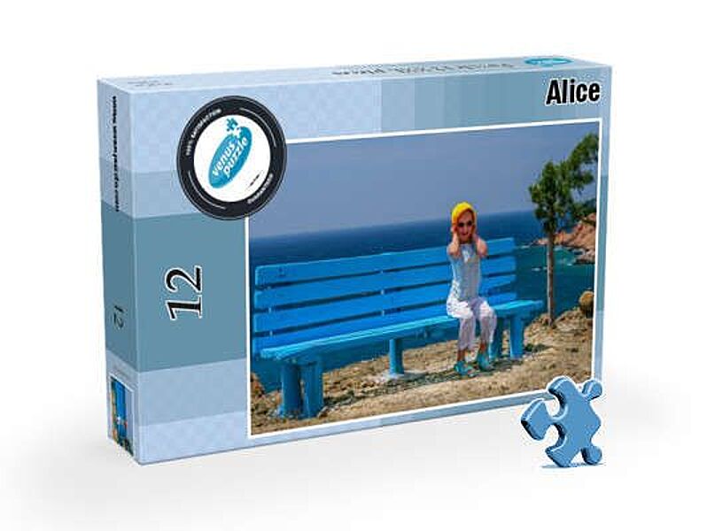 磁気パーソナライズされたパズルを示す画像12 XXL in box
